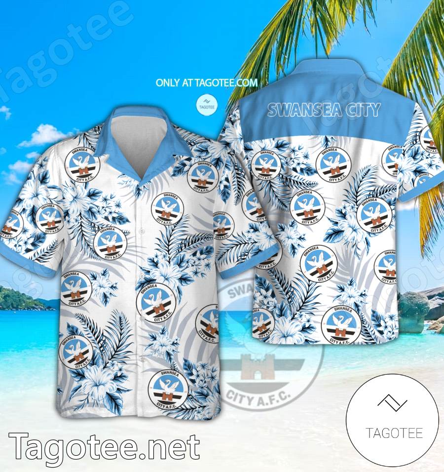 Swansea City Danish Superliga Hawaiian Shirt - EmonShop