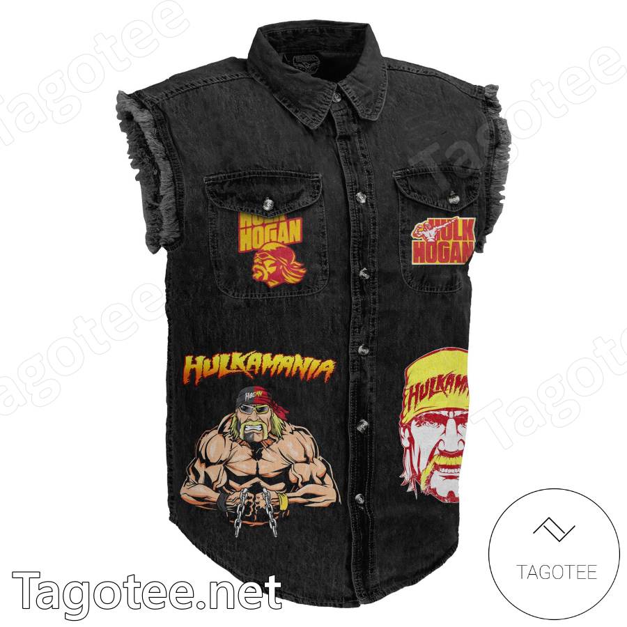 The Hulkster Hulk Hogan Sleeveless Denim Jacket a