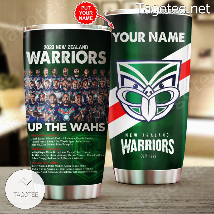 2023 New Zealand Warriors Up The Wahs Personalized Tumbler