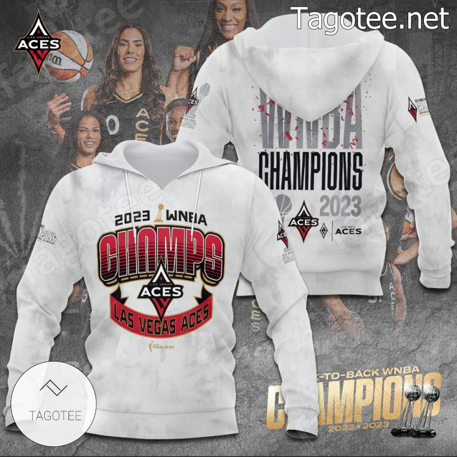 2023 Wnba Champs Las Vegas Aces Tee, Hooded Sweatshirt a