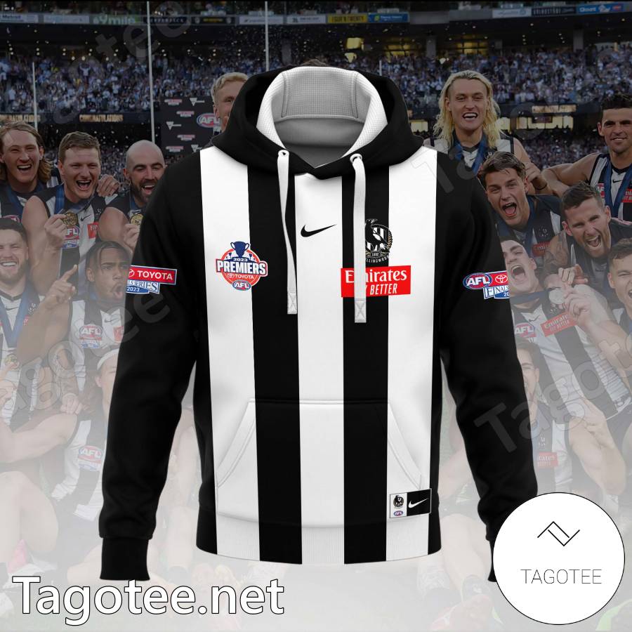 Afl Collingwood Magpies 2023 Premiers Players Hoodie a