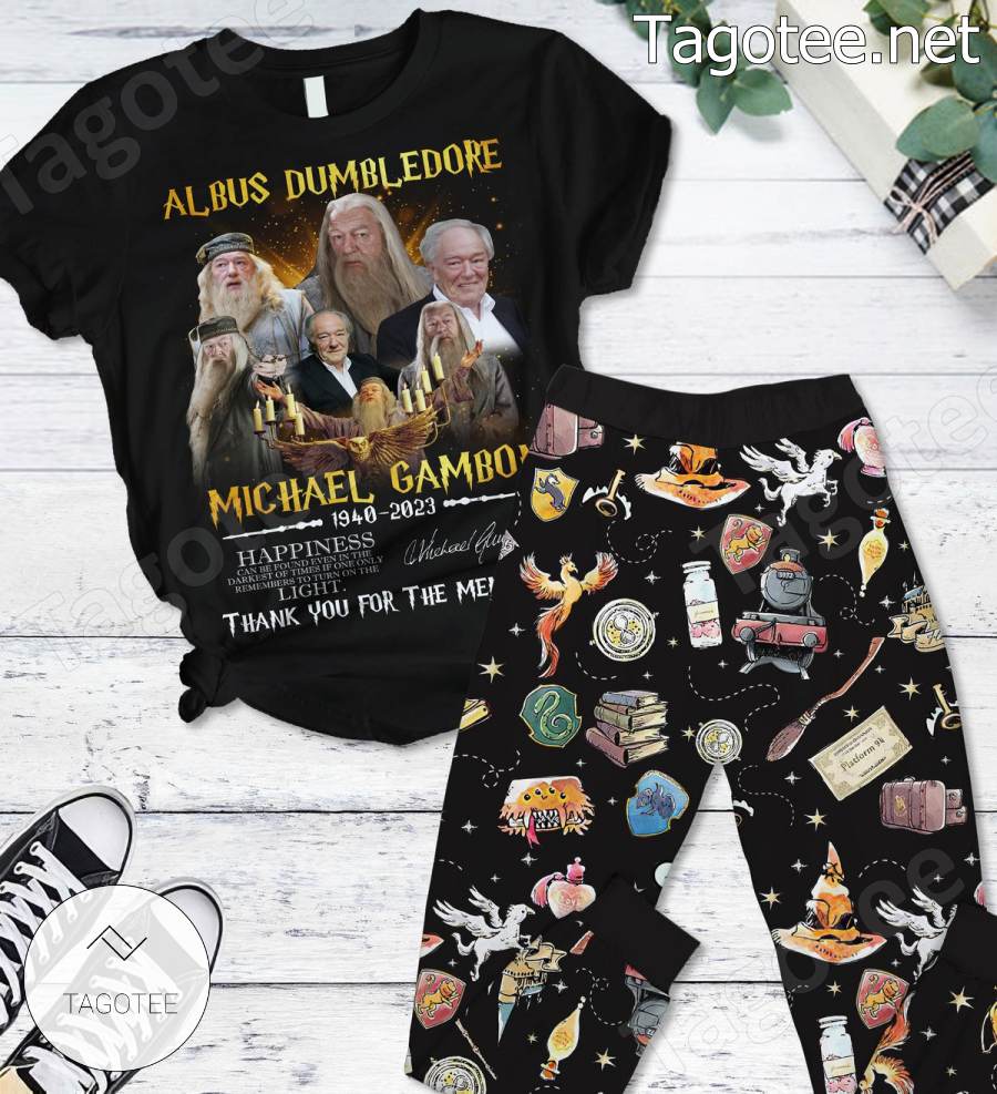 Albus Dumbledore Michael Gambon 1940-2023 Thank You For The Memories Signature Pajamas Set