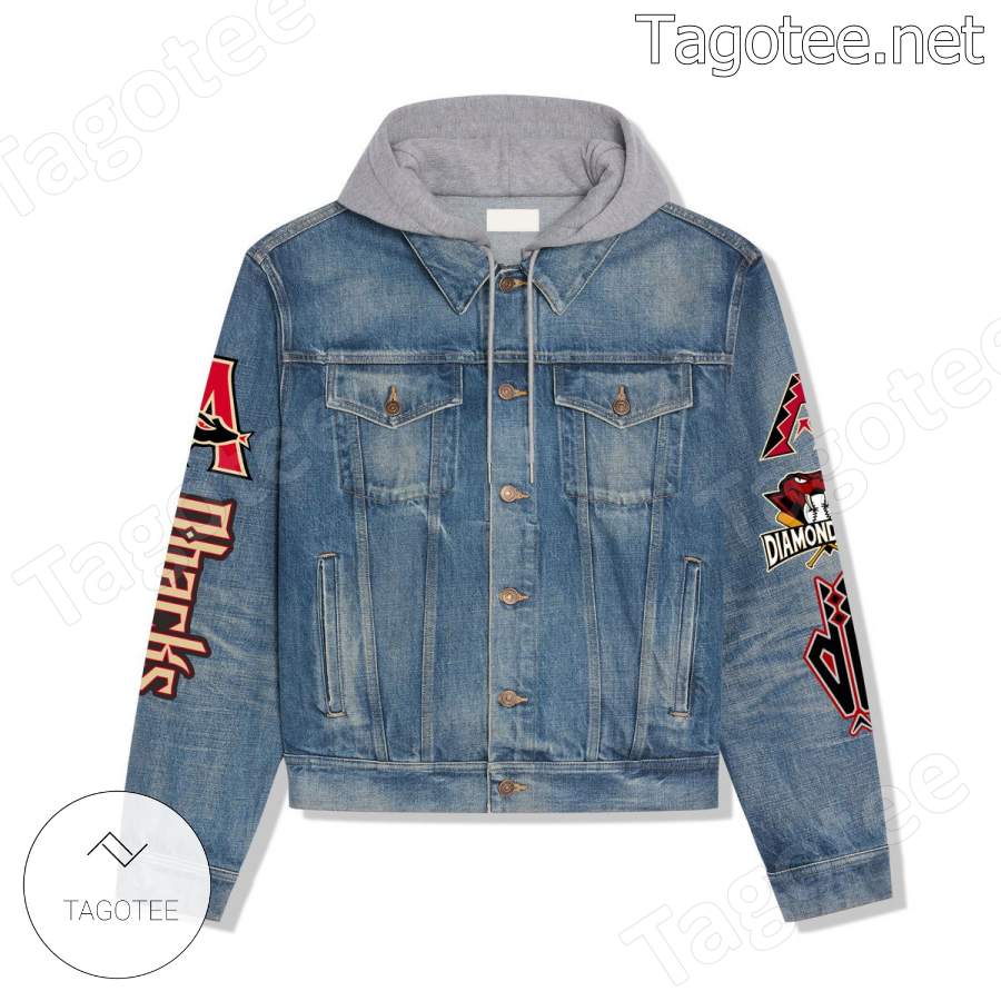 Arizona Diamondbacks Go D-backs Chase Field With Arizona Hooded Denim Jacket a