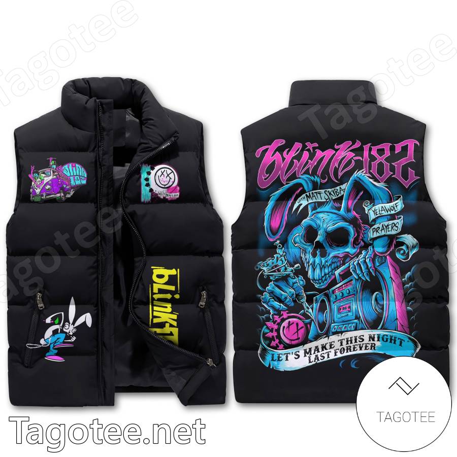 Blink-182 Let's Make This Night Last Forever Puffer Vest