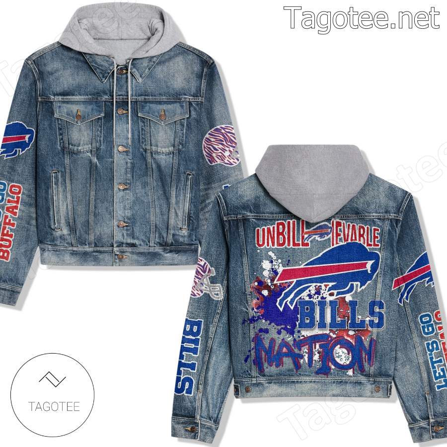 Buffalo Unbillievable Bills Nation Hooded Denim Jacket