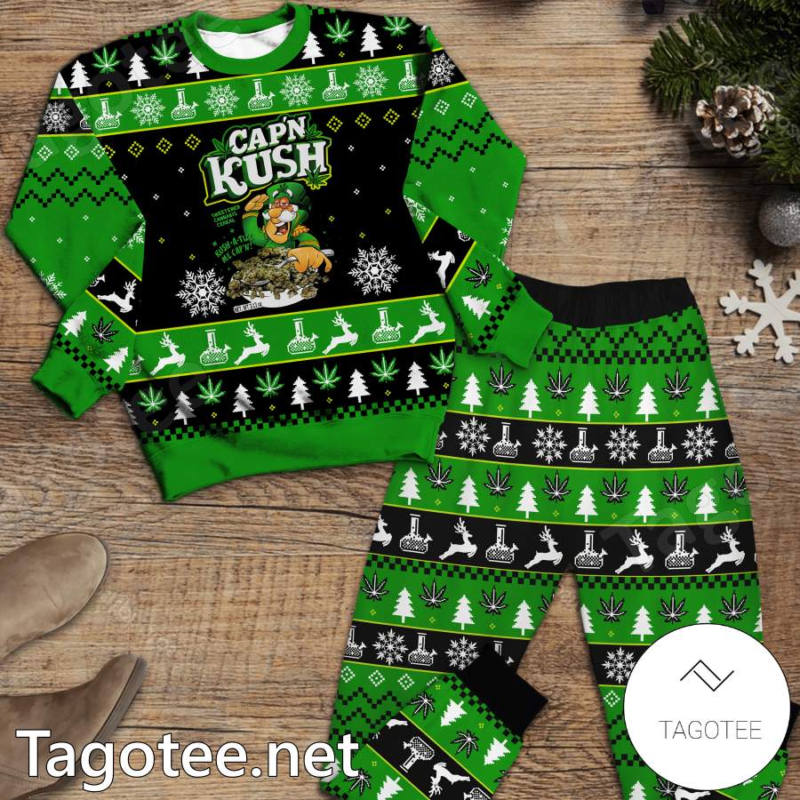 Cap'n Kush Ugly Christmas Pajamas Set