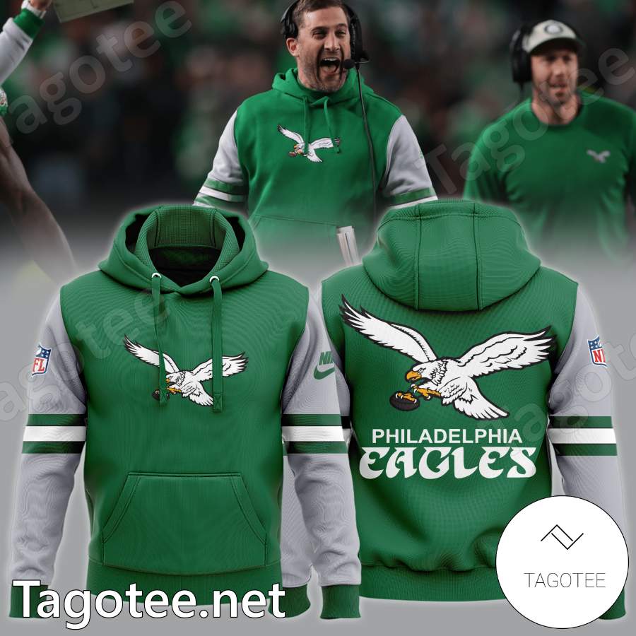 Coach Nicholas John Sirianni Kelly Green Philadelphia Eagles Hoodie, Pant, Cap