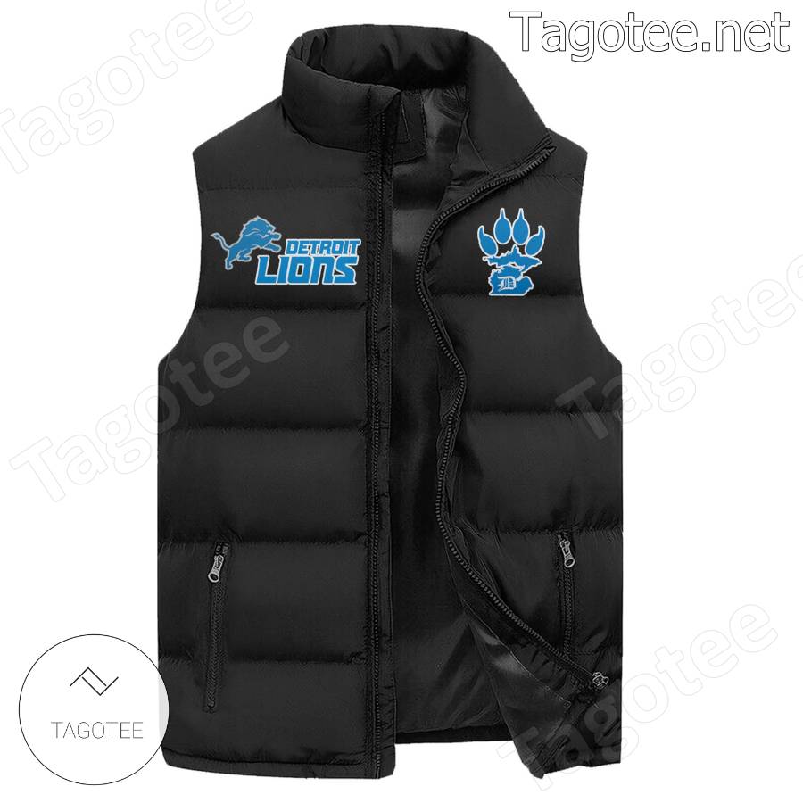 Detroit Lions Beast Mode Engaged Puffer Vest a