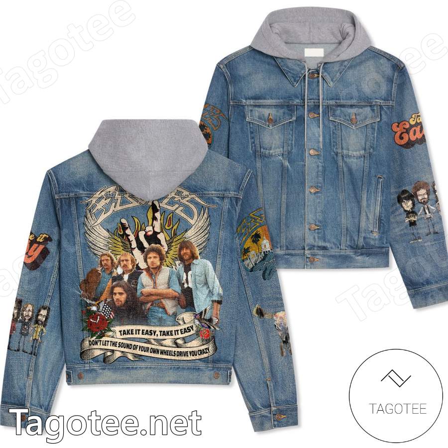 Eagles Take It Easy Take It Easy Hooded Denim Jacket