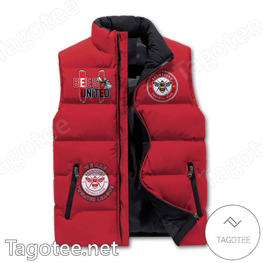 Eat Sleep Drink Brentford Football Club Puffer Vest a