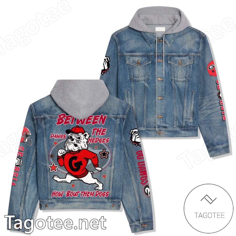 Georgia Bulldogs Between The Hedges Hooded Denim Jacket