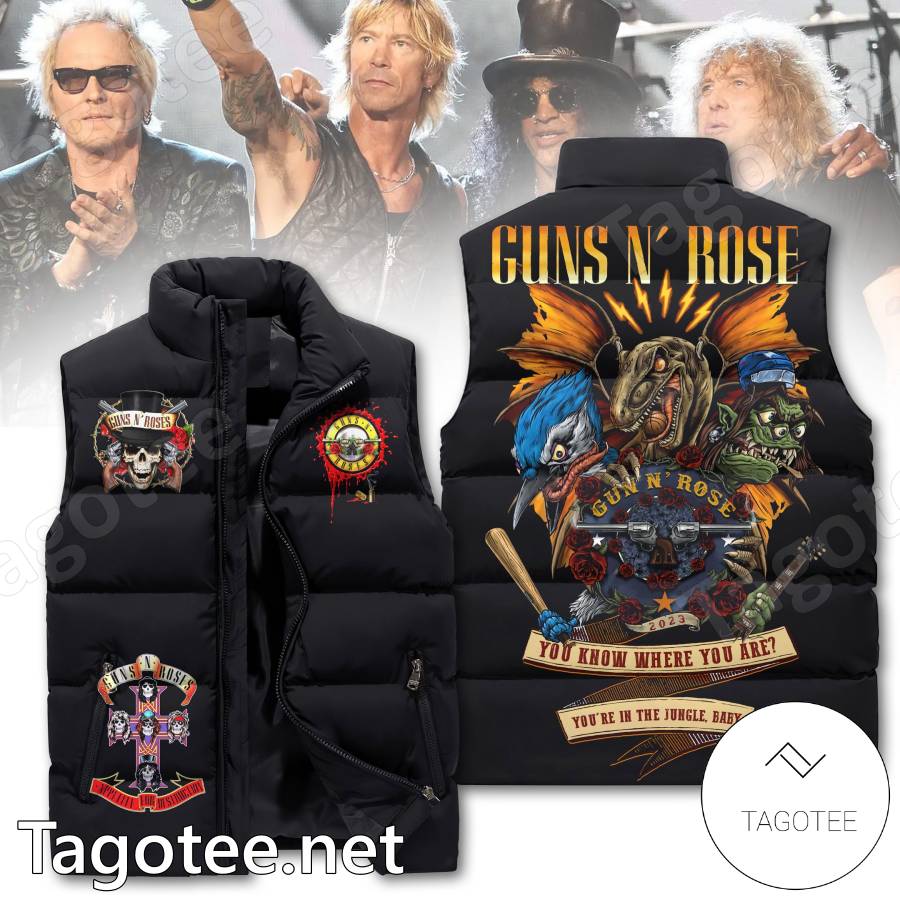 Guns N’ Roses You Know Where You Are Puffer Vest