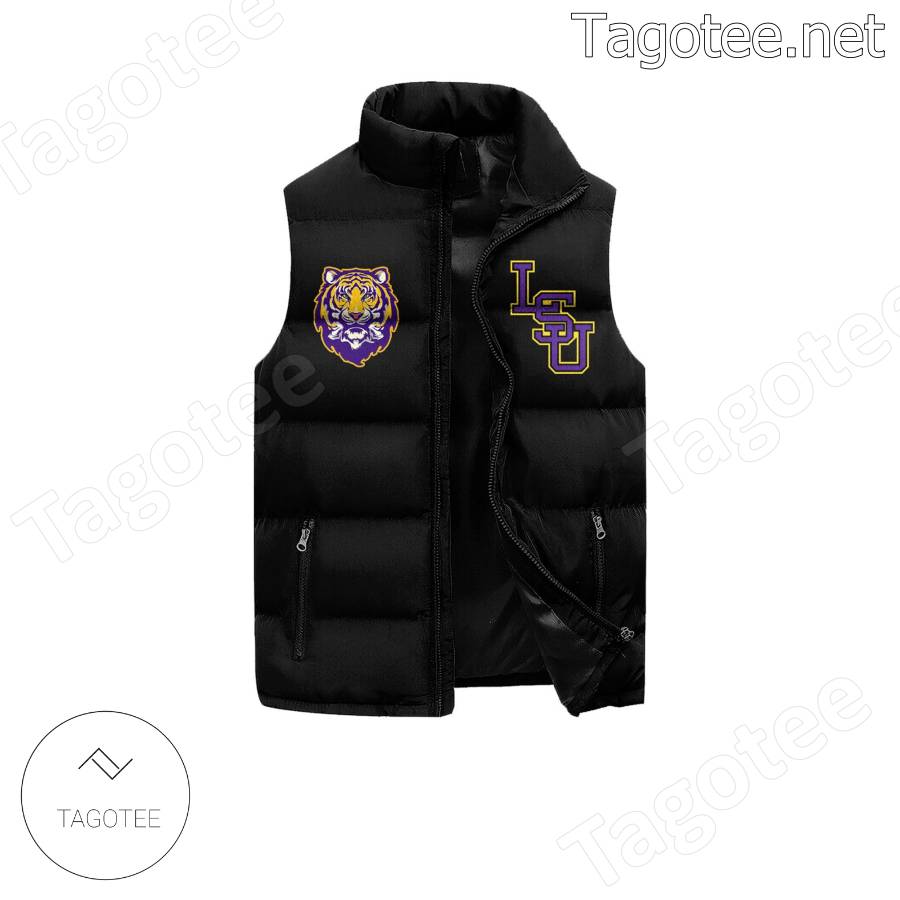 Lsu Tigers Geaux Tigers Puffer Vest a