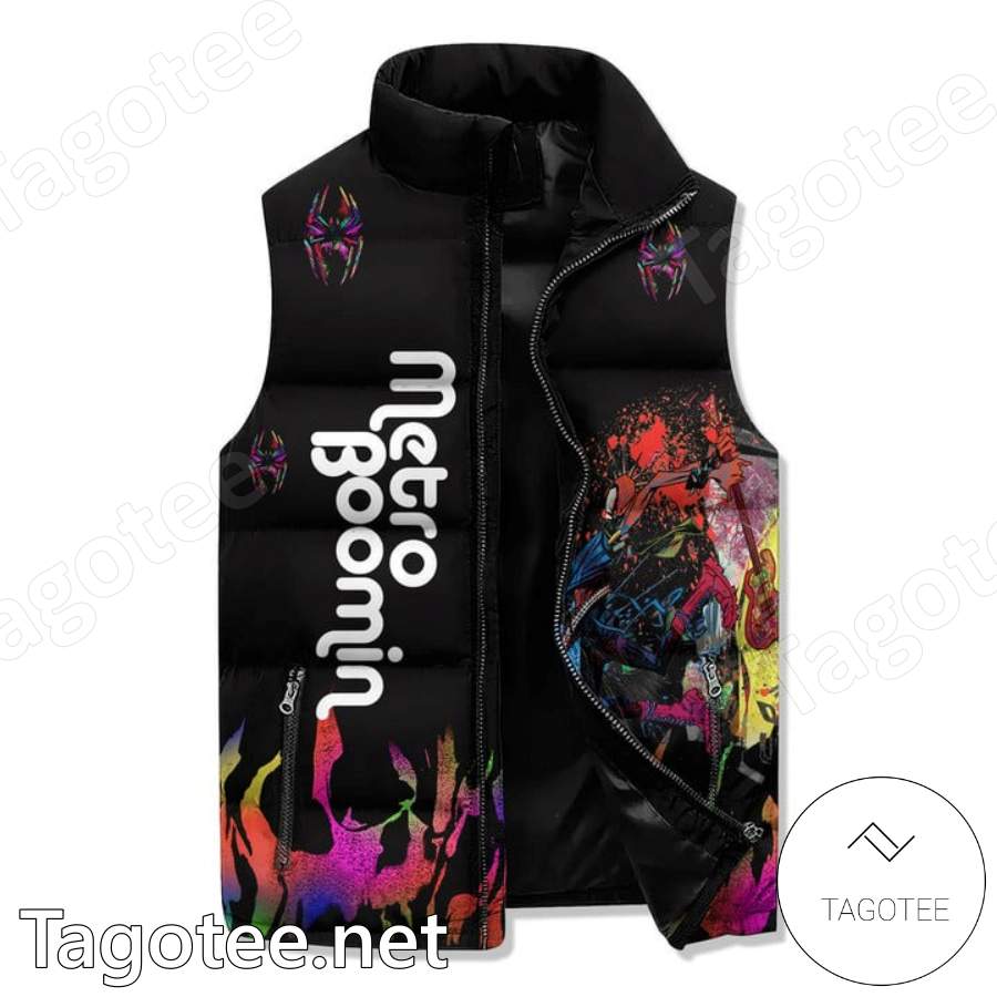 Metro Boomin Spiderman Puffer Vest a