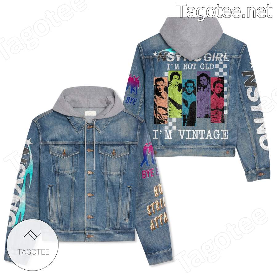 Nsync I'm Not Old I'm Vintage Hooded Jean Jacket