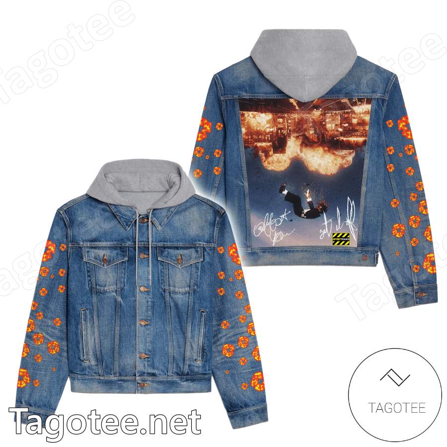 Offset Set It Off Hooded Jean Jacket