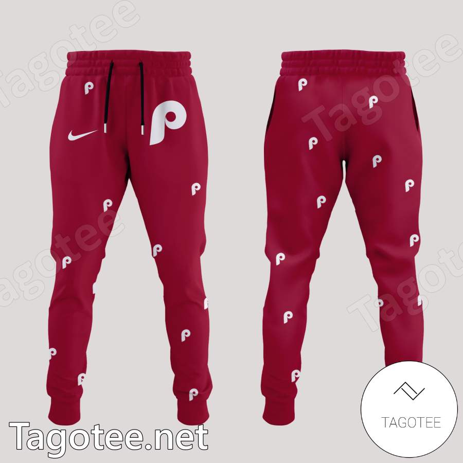 Philadelphia Phillies Logo Monogram Hoodie And Pant a