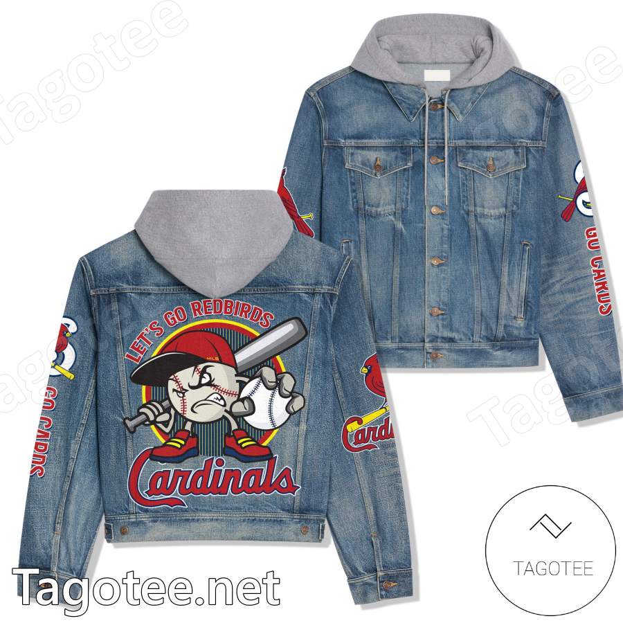 St. Louis Cardinals Let's Go Redbirds Hooded Denim Jacket