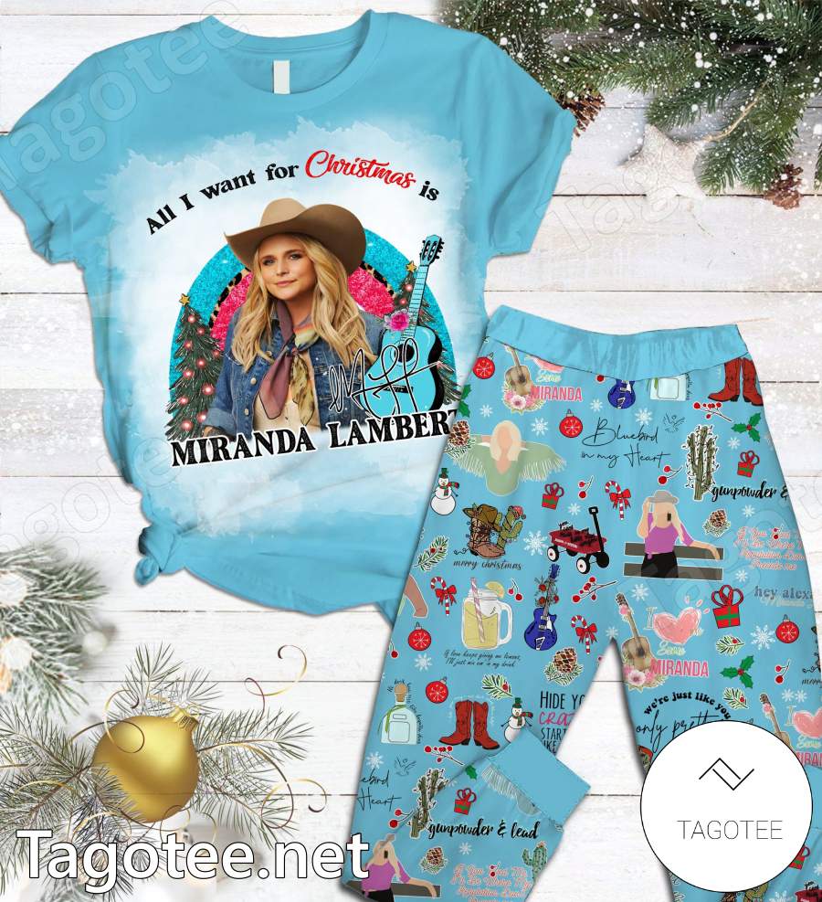 All I Want For Christmas Is Miranda Lambert Pajamas Set