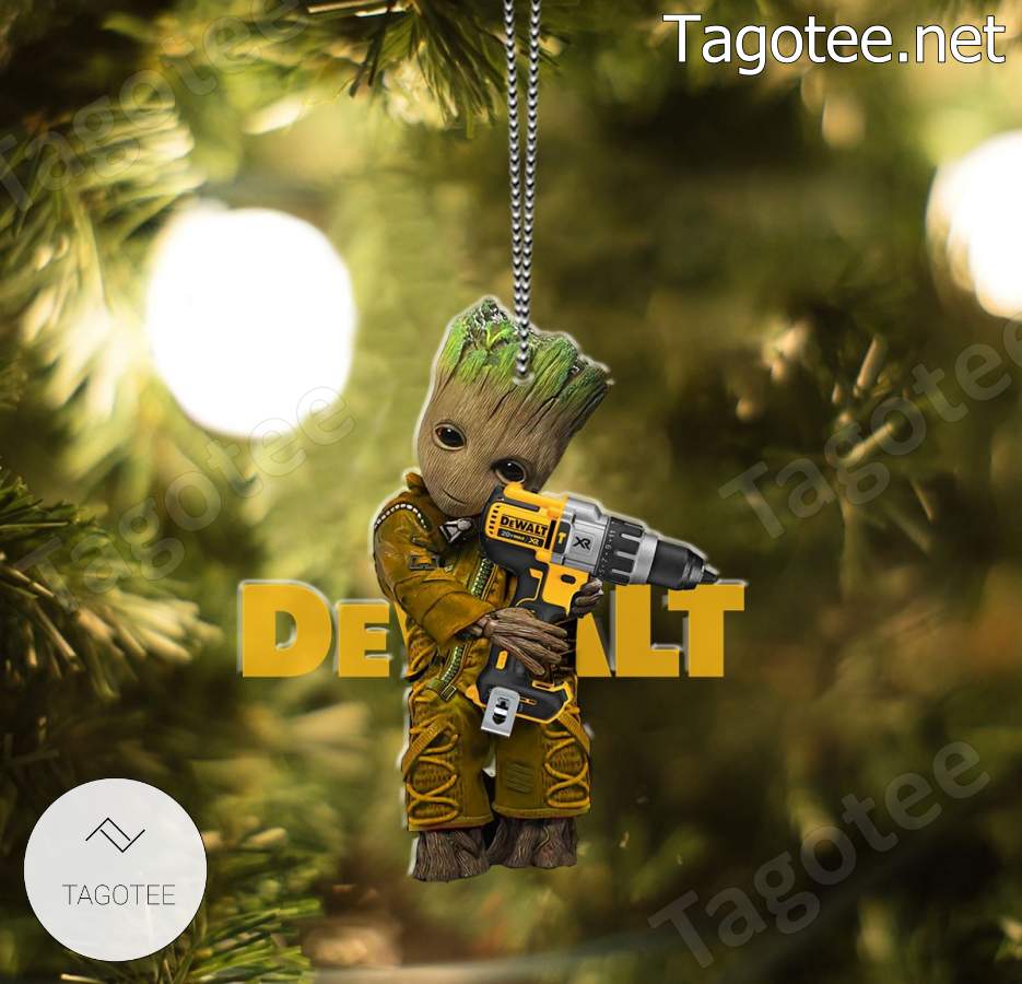 Baby Groot Dewalt Power Tools Ornament a