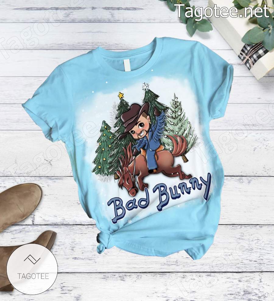 Bad Bunny Christmas Pajamas Set a