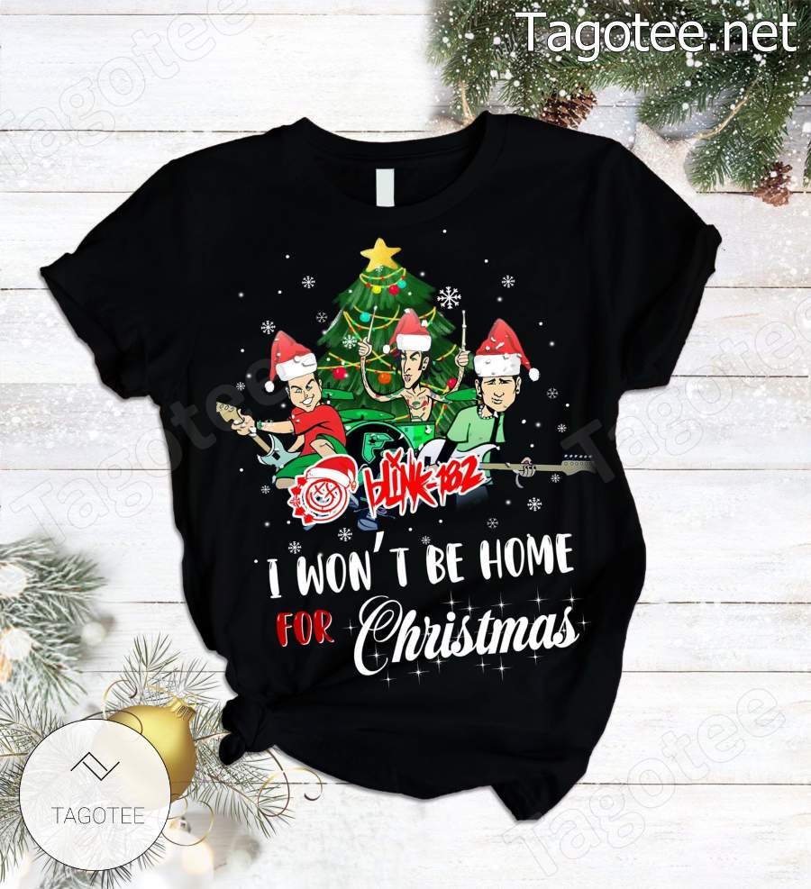 Blink-182 I Won't Be Home For Christmas Pajamas Set a