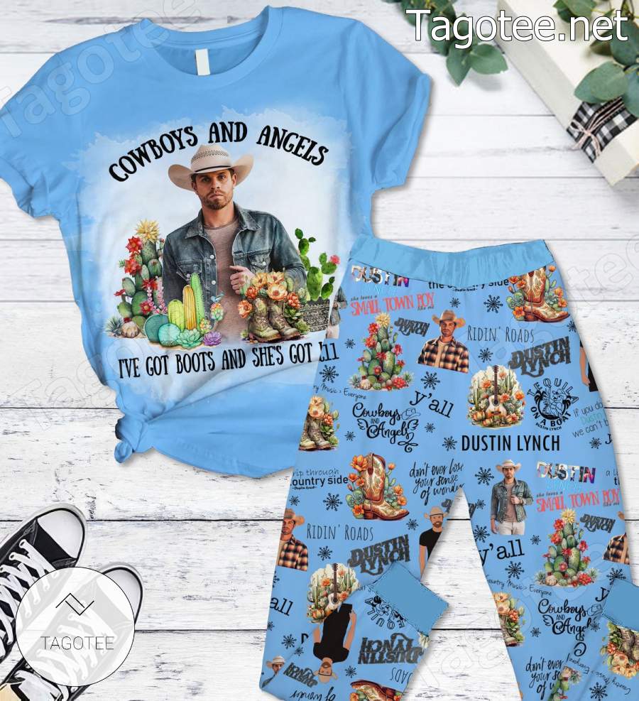 Cowboys And Angels Dustin Lynch Pajamas Set