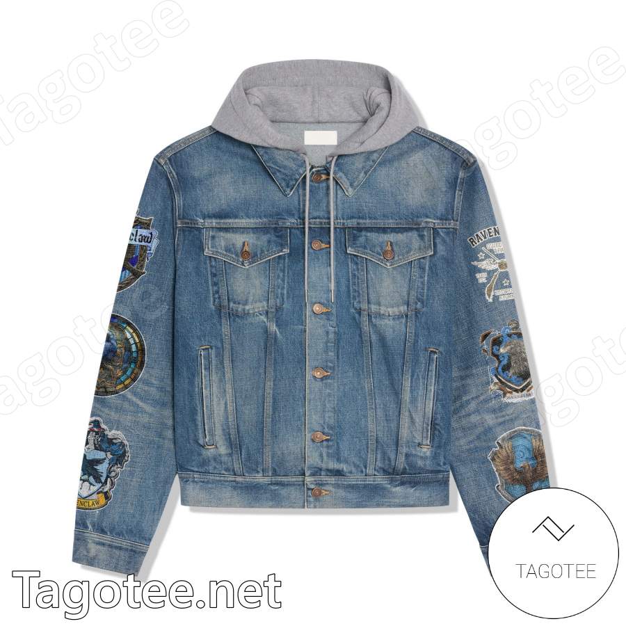 Harry Potter Ravenclaw Symbol Jean Jacket Hoodie a