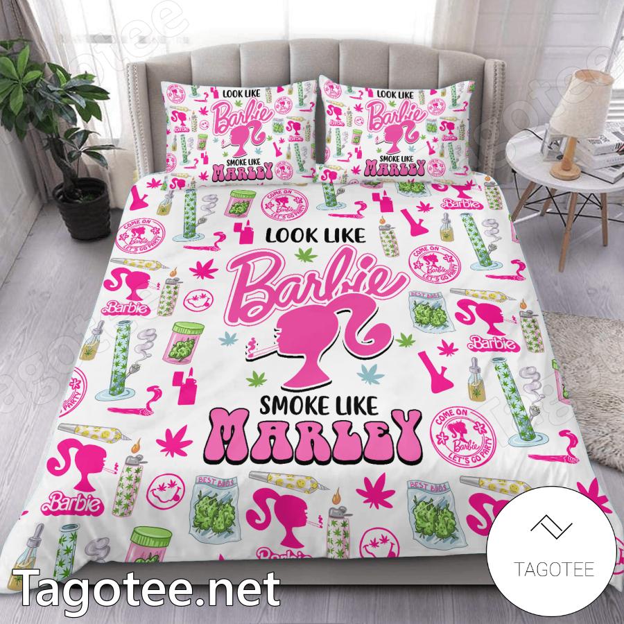 Look Like Barbie Smoke Like Marley Bedding Set