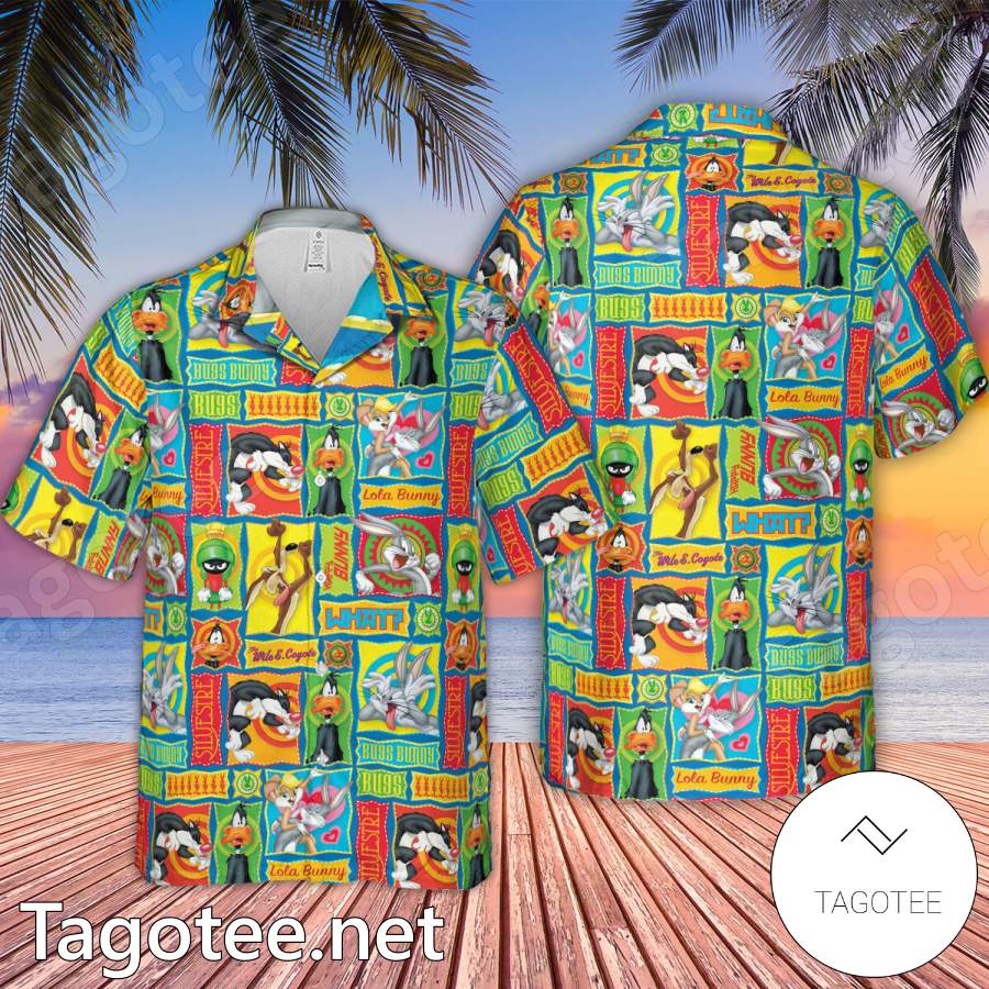 Looney Toon Cartoon Characters Hawaiian Shirt