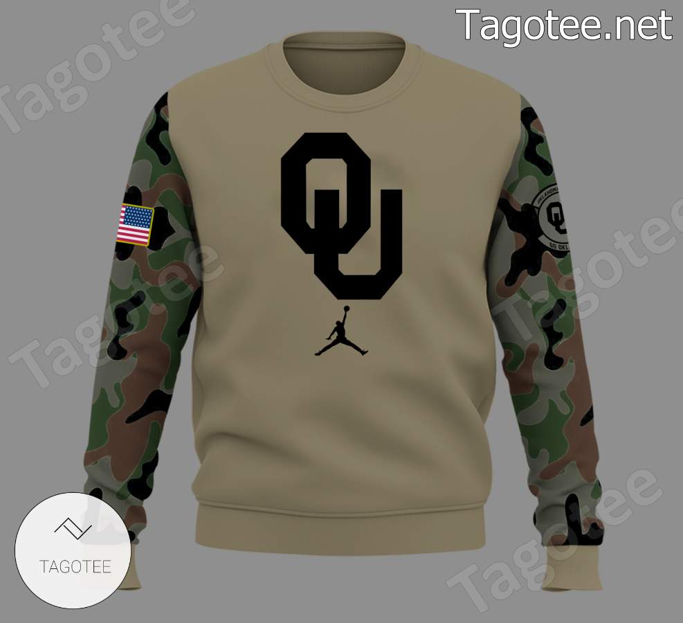 Oklahoma Football Veteran Camo Sweatshirt a