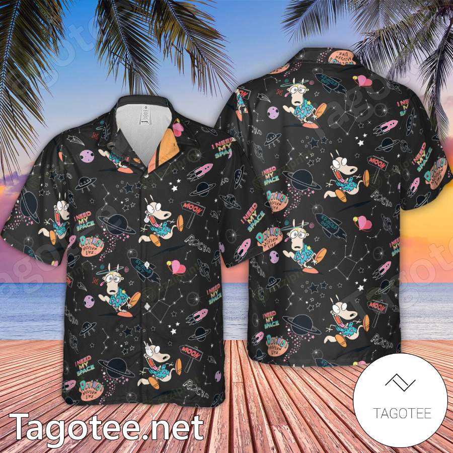 Rocko Space Out Rocko's Modern Life Hawaiian Shirt