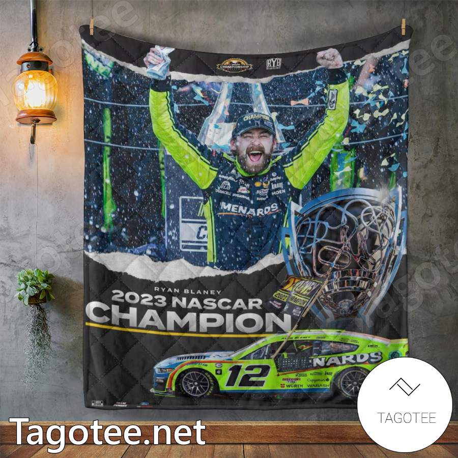 Ryan Blaney Team Penske 2023 Nascar Champion Blanket a