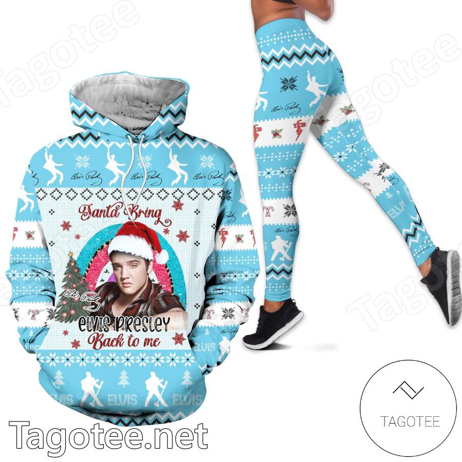 Santa Elvis Presley Bring Back To Me Christmas Hoodie And Leggings