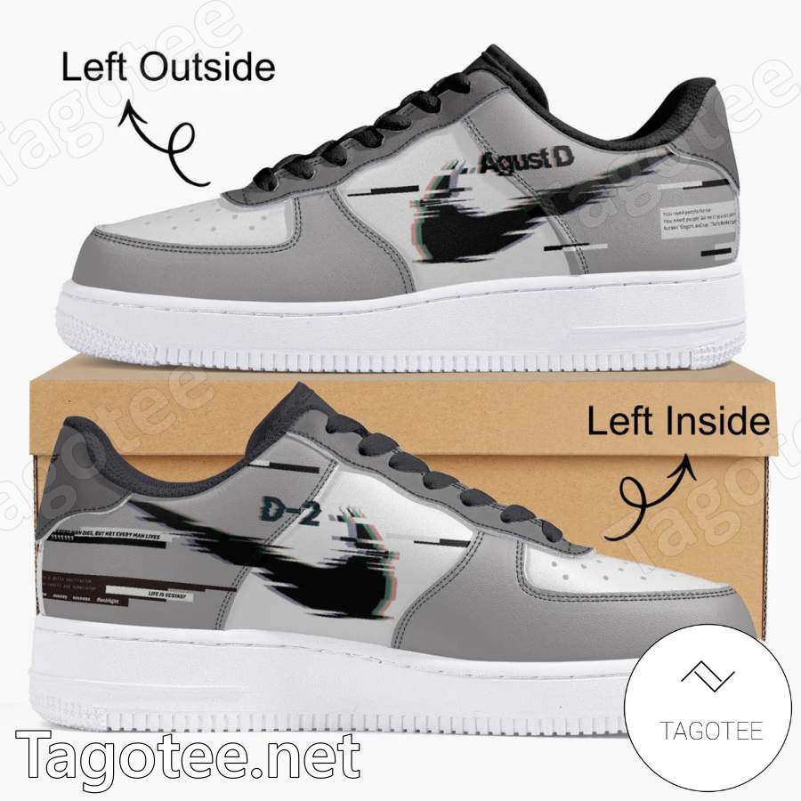 Suga- Agust D World Tour Air Force 1 Shoes