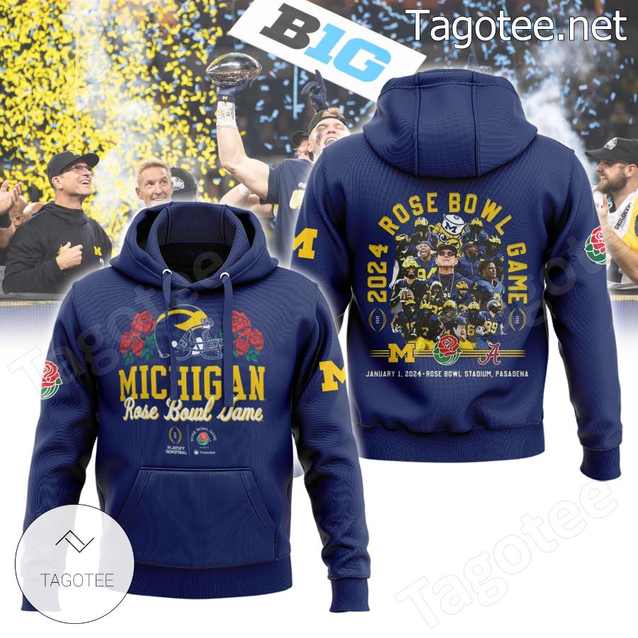 Michigan Wolverines 2024 Rose Bowl Game Hoodie