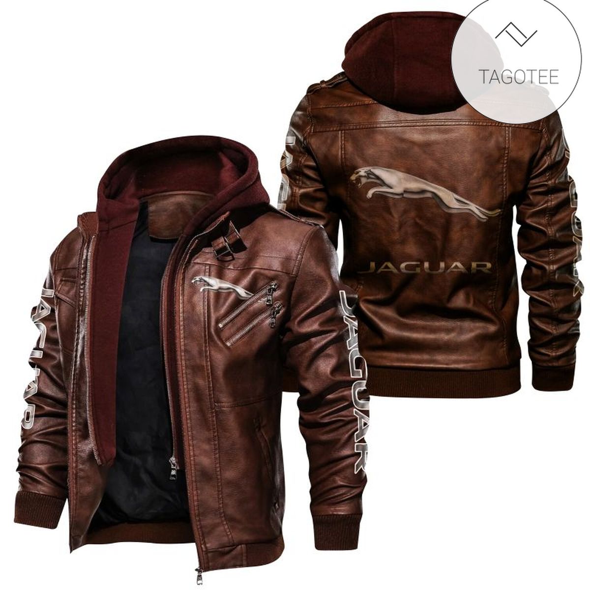 JAGUAR CARS 2D LEATHER JACKET