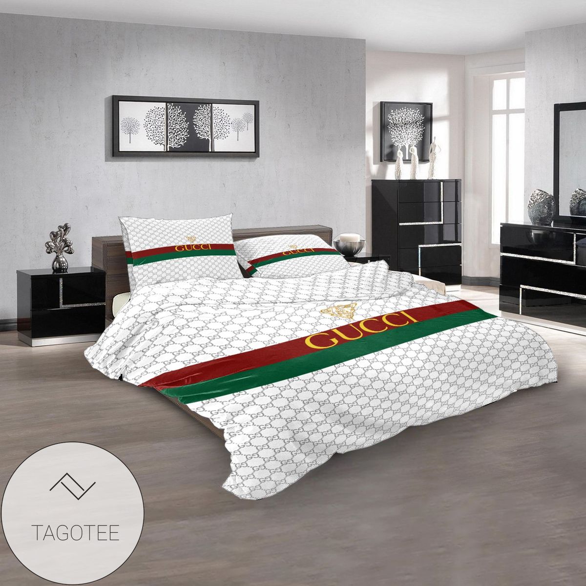 Gucci Fashion Brands 2 Bedding Set 2022