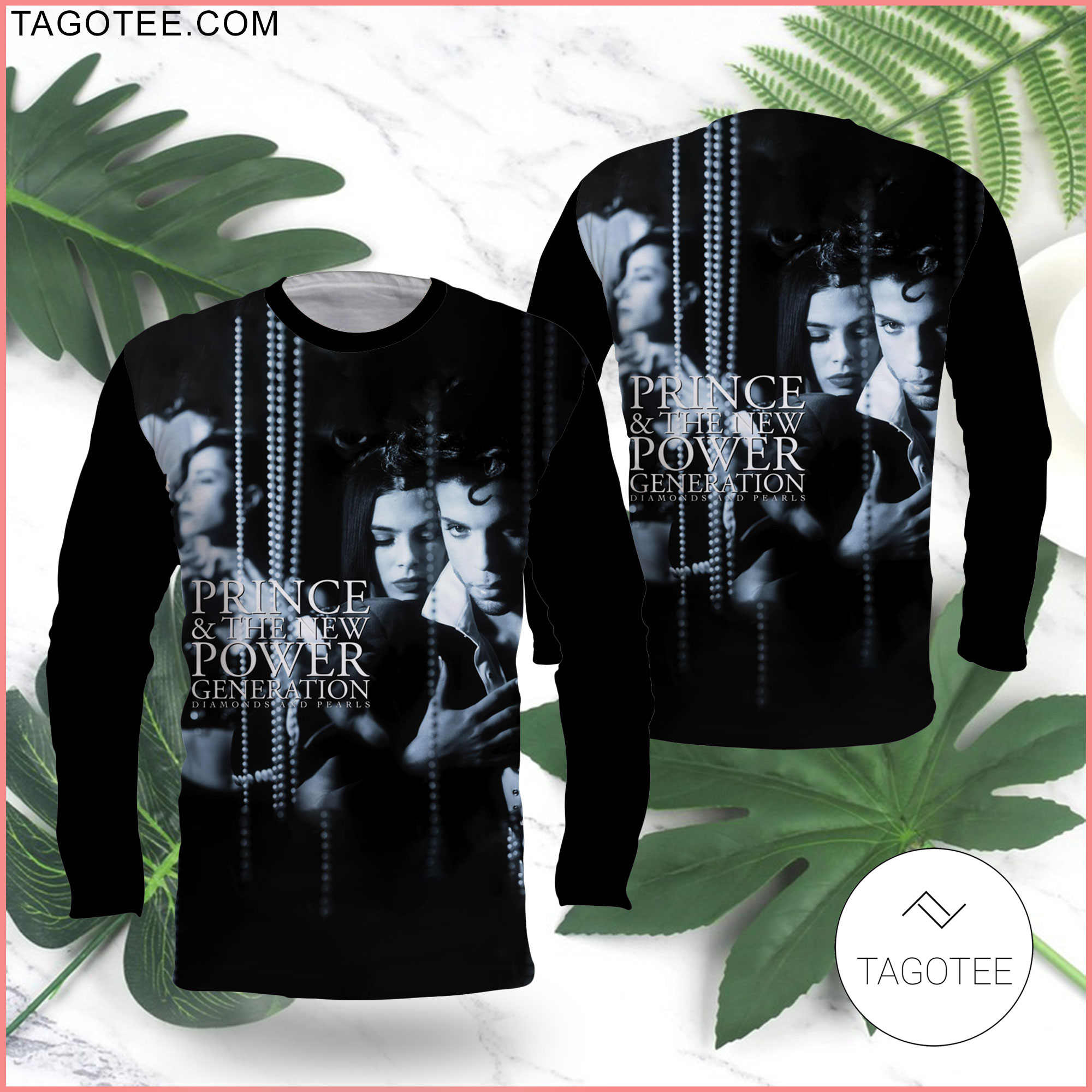 Prince Diamonds And Pearls Album Cover Long Sleeve Shirt - EmonShop